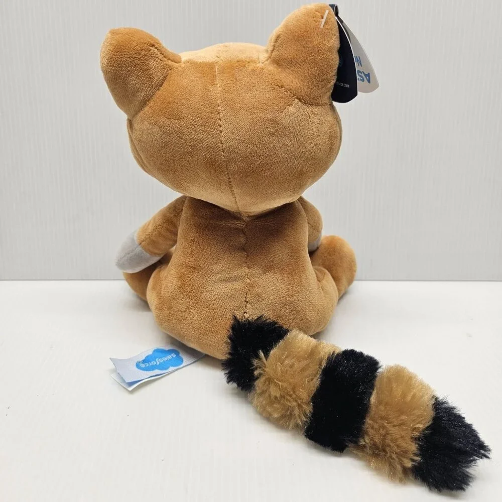 SalesForce Astro Dressed As Raccoon 8 Inch Stuffed Plush Toy 2020 Clean With Tag - Picture 3 of 5